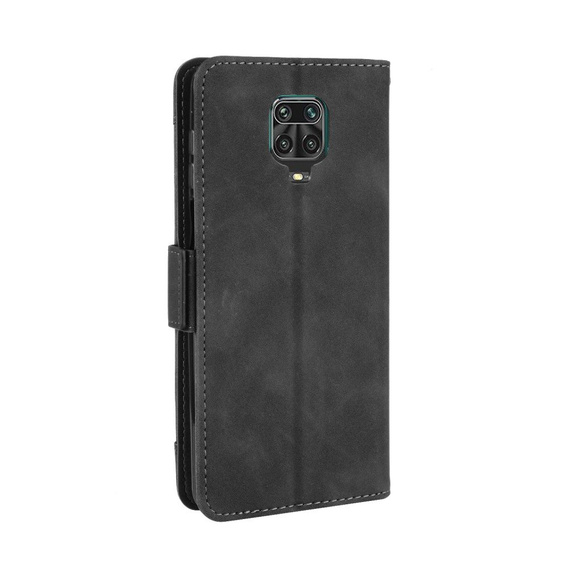 Футляр з клапаном для Xiaomi Redmi Note 9S/9 Pro/9 Pro Max, Card Slot, чорний