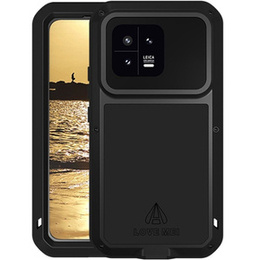 Чoхол Love Mei до Xiaomi 13, armored with glass, чорний