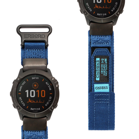 Нейлоновий ремінець ERBORD MP84 Quickfit для годинників Garmin Fenix 5X/6X/6X PRO/7X (розмір M/L)