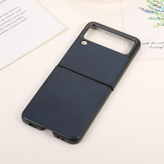 Чохол Cowhide Grain до Samsung Galaxy Z Flip 3,, Blue