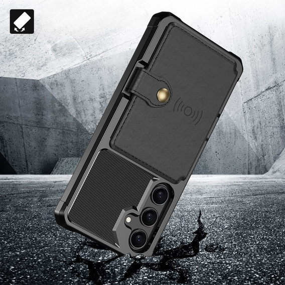 Чехол для Samsung Galaxy A35 5G, Card Holder Kickstand, чёрный