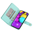 Откидной чехол для iPhone 16, Wallet Zipper Pocket, зелёный