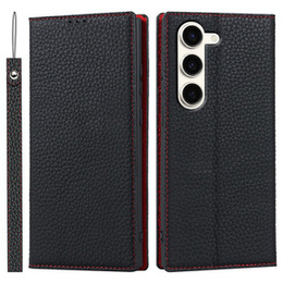 Шкіряний чохол для Samsung Galaxy S23, ERBORD Grain Leather, чорний
