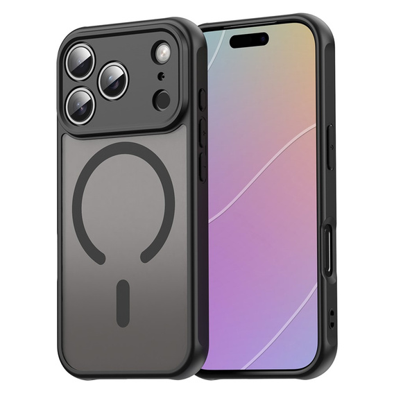 Матовий чохол для iPhone 17 Pro, для MagSafe, із захистом камери, чорний