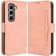 Футляр з клапаном для Infinix Hot 50 Pro 4G, Card Slot, рожевий