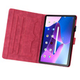 Чехол для Lenovo Tab M10 Plus 10.6 Gen 3, с клапаном, animal, красный