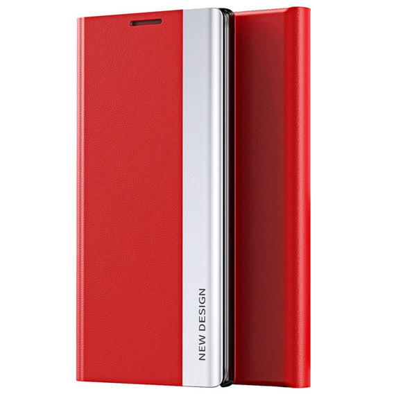 Откидной чехол для Xiaomi Poco X5 Pro 5G / Redmi Note 12 Pro, Side Magnetic, красный