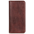 Чехол до Motorola Moto G24 / G24 Power / G04, Wallet Litchi Leather, коричневый