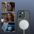 Матовый чехол для Oppo Reno 14, для MagSafe, полупрозрачный черный