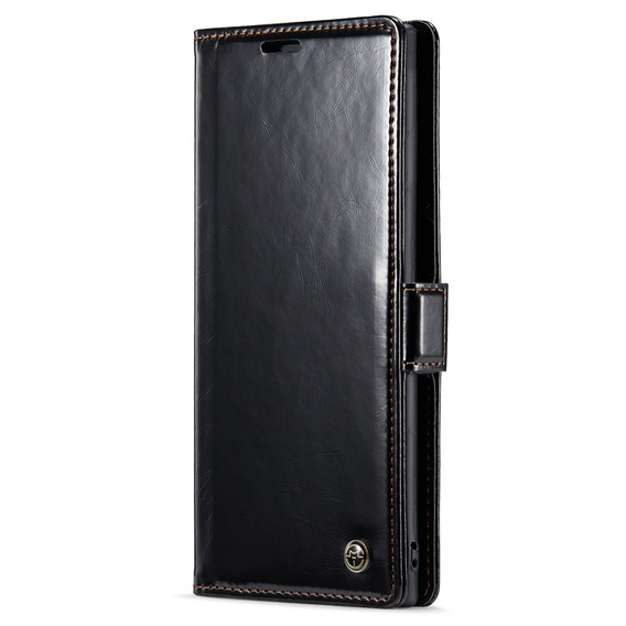Чохол-обкладинка CASEME для Samsung Galaxy Note 10 Plus, Waxy Textured, чорний