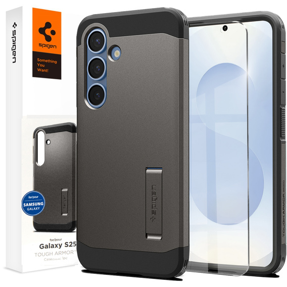 Чохол Spigen Tough Armor Mag Gunmetal для Samsung Galaxy S25