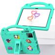 Детский чехол для T Tablet 5G, Cute Patterns, с подставкой, зелёный