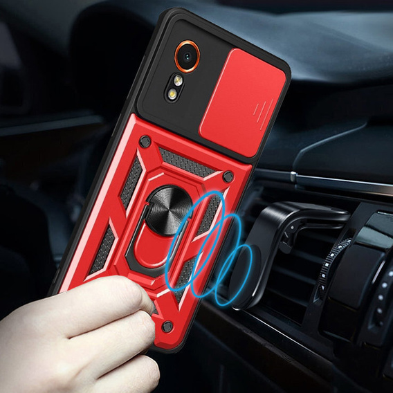 Чохол NOX Camera Slide Samsung Galaxy Xcover 7, CamShield Slide, червоний