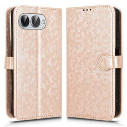 Флип-кейс для T Phone 3 5G, Wallet Rhombus, золотой