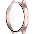 Чохол з інтегрованим склом для Samsung Galaxy Watch6 44 мм, рожевий rose gold