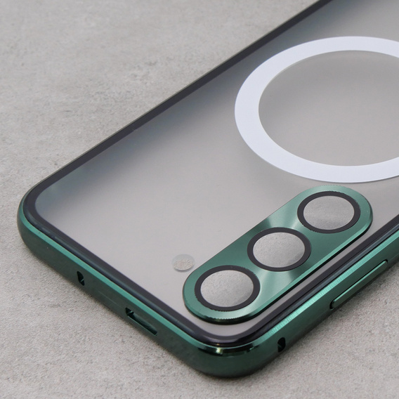 Магнітний чохол Dual Glass MagSafe для Samsung Galaxy S23, зелений