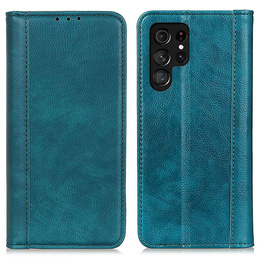 Чехол до Samsung Galaxy S25 Ultra, Wallet Litchi Leather, зелёный