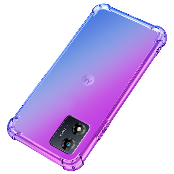 Чохол для Motorola Moto E13, Gradient Dropproof, Фіолетовий / синій