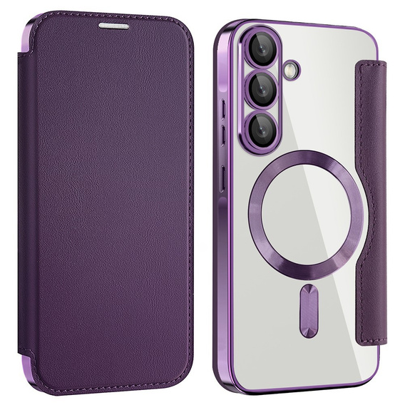 Откидной чехол для Samsung Galaxy A56, RFID Wallet MagSafe CamShield, фиолетовый