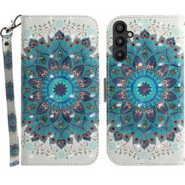 Откидной чехол для Samsung Galaxy A54 5G, Wallet mandala, белый
