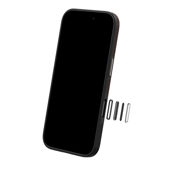 Чехол BENKS Kevlar Armor PRO Carbon Fiber 600D D065 для MagSafe для iPhone 16 Pro
