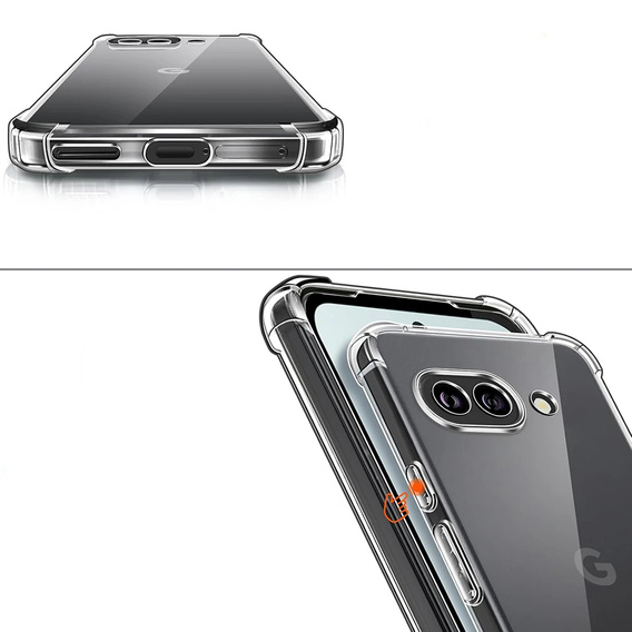 Чехол до Google Pixel 9A, Dropproof, прозрачный