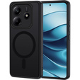 Чехол для Xiaomi Redmi Note 14 5G, для MagSafe, ERBORD Matt Case, чёрный + стекло для экрана