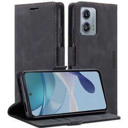 Чохол для Motorola Moto G53, ERBORD Vintage, гаманець з клапаном, чорний