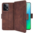 Футляр з клапаном для Xiaomi Redmi Note 12 Pro+ 5G, Card Slot, коричневий
