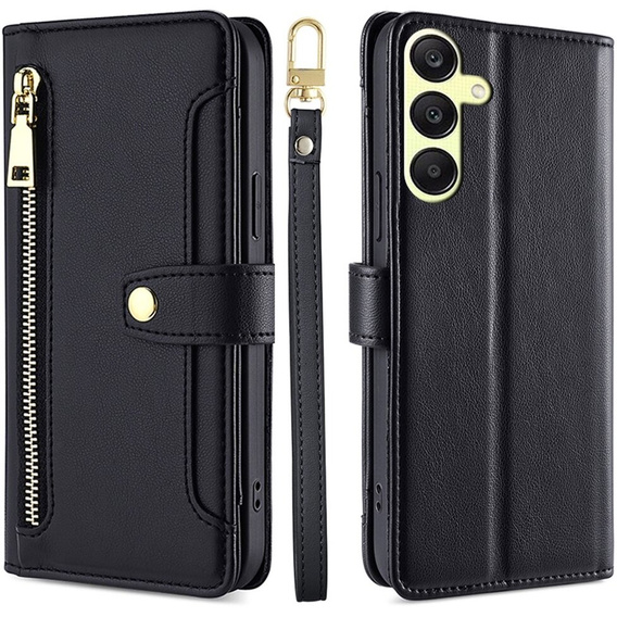 Чохол-книжка для Samsung Galaxy A25 5G, Wallet Zipper Pocket, чорний