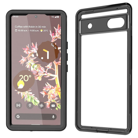 Водонепроникний чохол IP68 для Google Pixel 6a, Redpepper, чорний