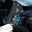 Броньований Чoхол до iPhone 6/6S/7/8/SE 2020/SE 2022, Nox Case Ring, чорний