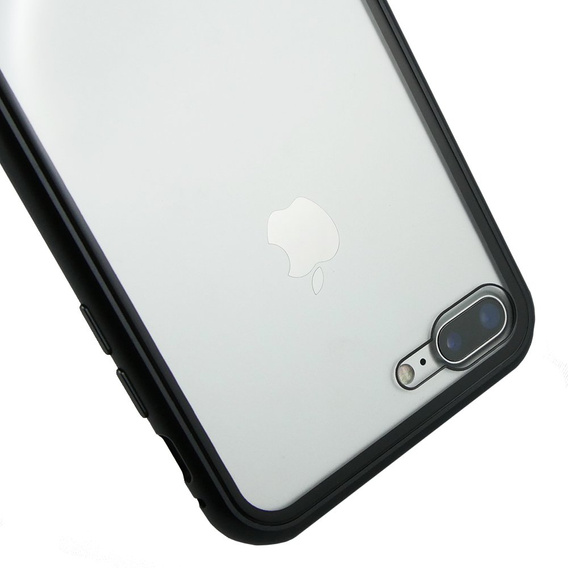 Магнитный задний стеклянный чехол для iPhone 7 Plus / 8 Plus - Black