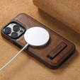 чохол Mujjo Шкіряний до iPhone 15 Pro, MagSafe, Brown