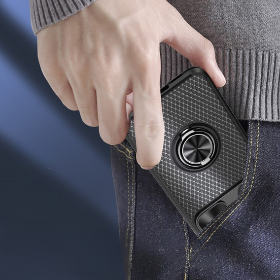 Чoхол до Samsung Galaxy S23, Camera Slide Ring, чорний