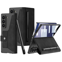 Чехол-кошелек с клапаном черный для Samsung Galaxy Z Fold 7 5G