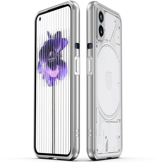 Чехол для телефона Nothing Phone (2), Armor Bumper, серебряный