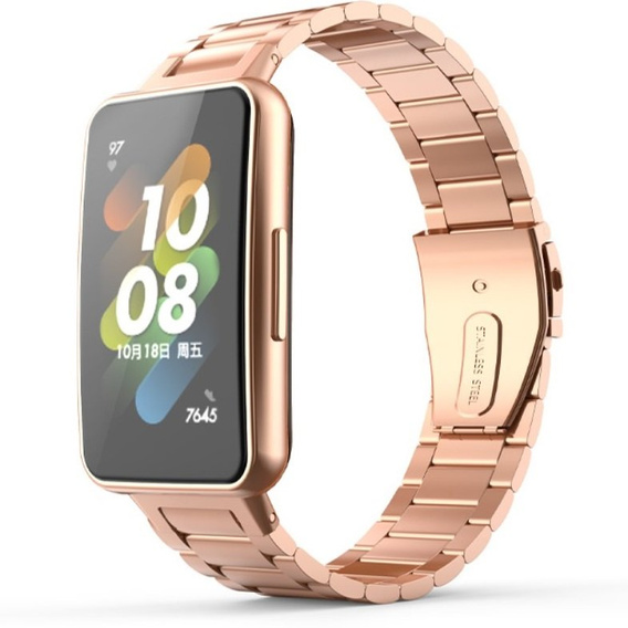Браслет Stainless для Huawei Band 7, Rose Gold