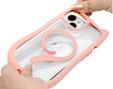 Чохол для iPhone 13 / iPhone 14, для MagSafe, Cute Cat, рожевий + захисне скло