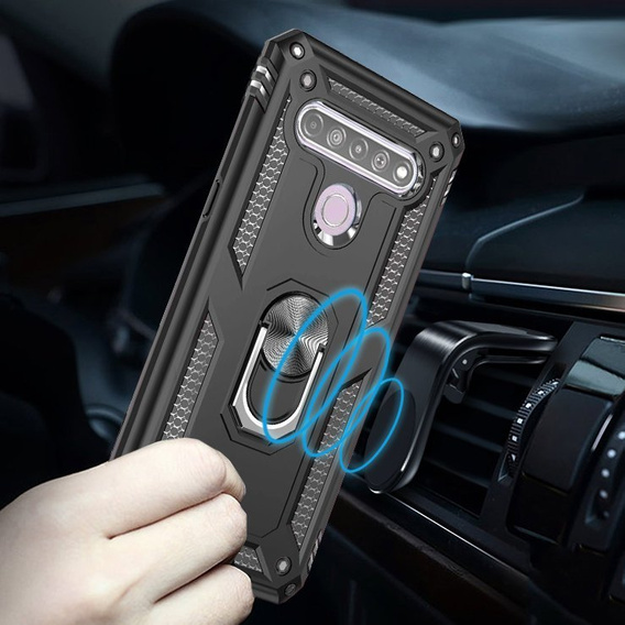 Броньований Чoхол до LG K61, Nox Case Ring, чорний