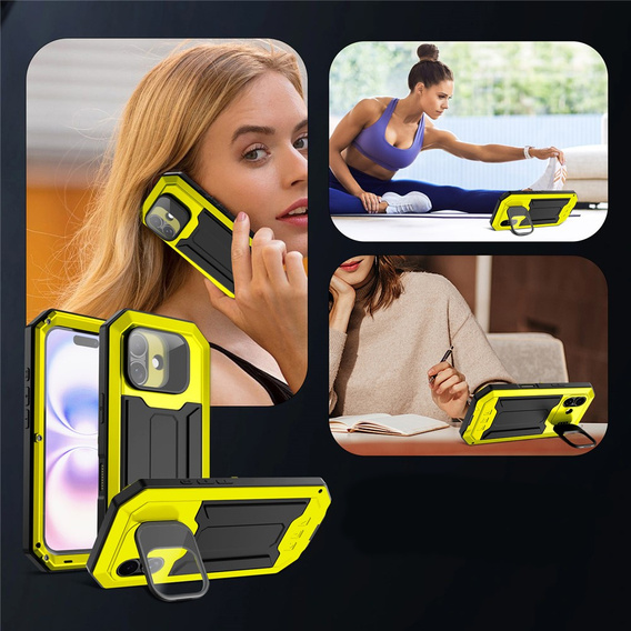 Бронированный чехол R-JUST с защитой экрана и подставкой для iPhone 17