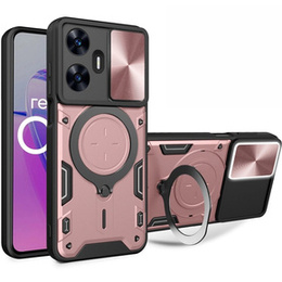 Бронированный чехол для Realme C55, CamShield Slide, розовый rose gold