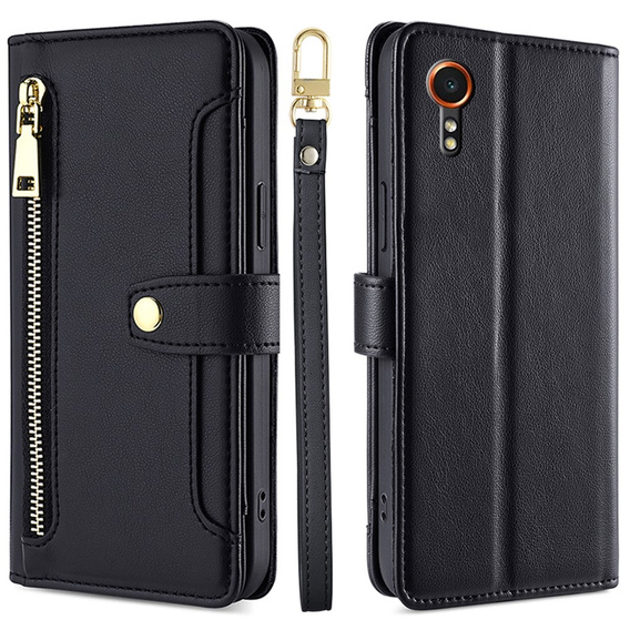 Чохол-книжка для Samsung Galaxy Xcover 7, Wallet Zipper Pocket, чорний