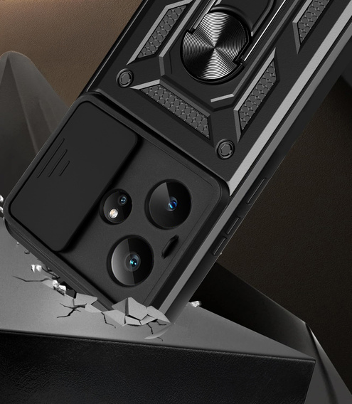 Чехол NOX Camera Slide Realme GT 7 / 7T, CamShield Slide, чёрный