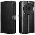 Откидной чехол для Nothing Phone 3A Pro, Crazy Horse Wallet, чёрный