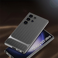 Чoхол до Samsung Galaxy S23 Ultra, GKK Woven Leather, сірий