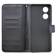Откидной чехол для Oppo A38 4G / Oppo A18 4G, Crazy Horse Wallet, чёрный