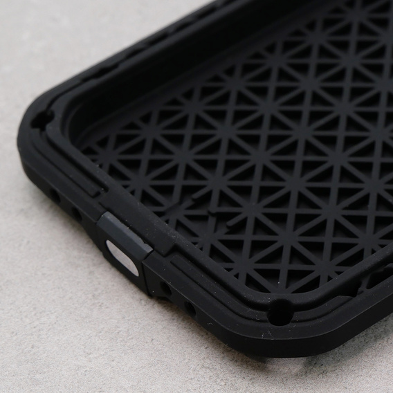 Чoхол Love Mei до iPhone 12, armored with glass, чорний