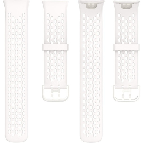 Силиконовый ремешок для Xiaomi Mi Band 7 Pro, White