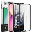 2x Гибридное керамическое стекло ERBORD для iPhone 16E / 14 / 13 / 13 Pro